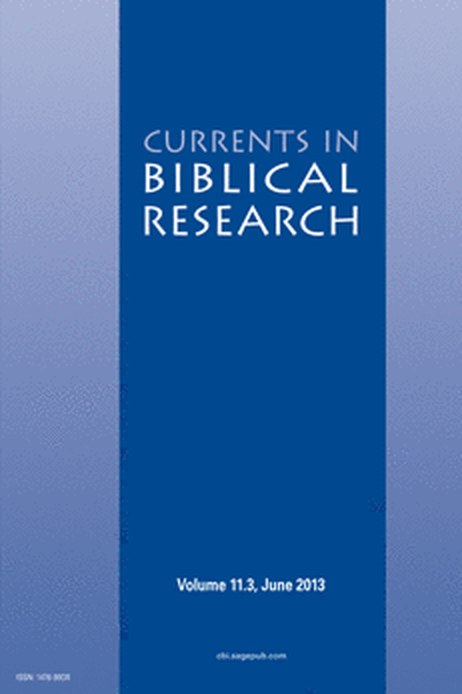 Currents in Biblical Research &mdash; SAGE Publications